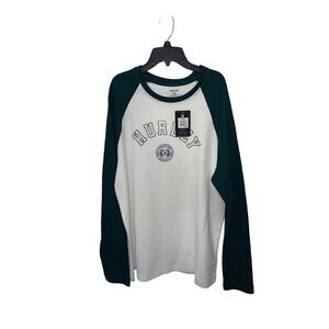 Hurley Thermal Green/White Long Sleeve 1259-0522 Size Large NWT
